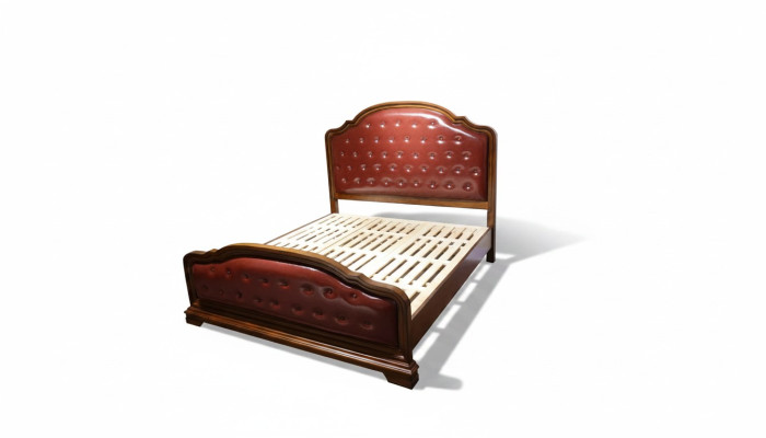 Cama acolchada de diseño de lujo doble Hotel camas matrimonio habitación de dormir cuero 180x200cm