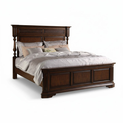 Cama de madera cama cama doble madera dormitorio hotel 180x200cm Nuevo camas Nuevo