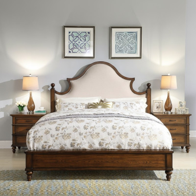 Cama Acolchada de Diseño de Lujo Doble Hotel Camas Dormitorio Textil 180x200cm Nuevo