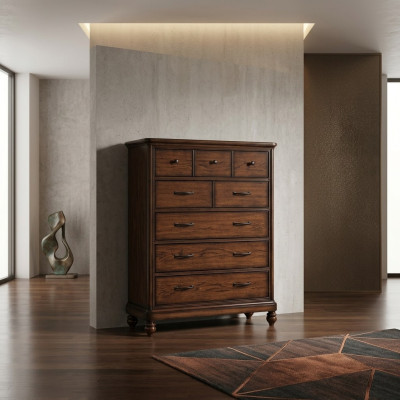 Estilo rústico de muebles, alta cómoda armario armarios de diseño marrón aparador nuevo.