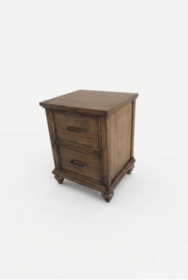 Clásica mesa auxiliar de madera para mesa de noche o consola de muebles.