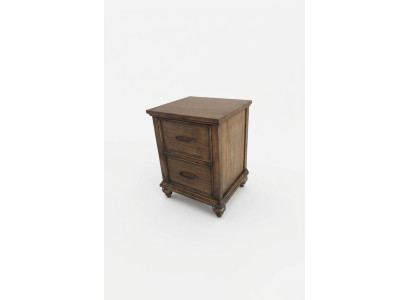 Clásica mesa auxiliar de madera para mesa de noche o consola de muebles.