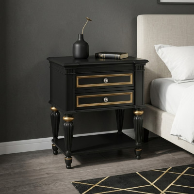 Mesita de noche gris diseño moderno muebles de madera lujo mesa de pedidos mesa dormitorio.
