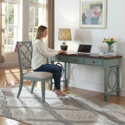 Mesa de escritorio Equipamiento de oficina Madera Estanterías Escritorio de oficina Mesa de comedor Mesa Silla 2 piezas