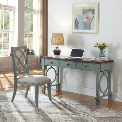 Mesa de escritorio Equipamiento de oficina Madera Estanterías Escritorio de oficina Mesa de comedor Mesa Silla 2 piezas