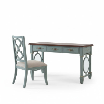 Mesa de escritorio Equipamiento de oficina Madera Estanterías Escritorio de oficina Mesa de comedor Mesa Silla 2 piezas