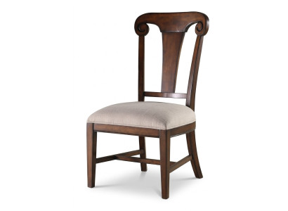 Lujo Diseño Silla Tapizada Sillas Asiento Comedor Madera Textil Butaca Madera Maciza Nuevo