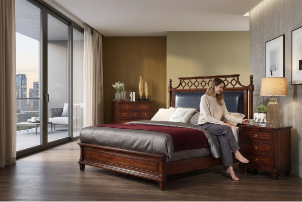 Diseñador de muebles italianos Cama de matrimonio Dormitorio doble 180x200cm Nuevo Camas de cuero