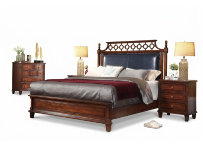 Diseñador de muebles italianos Cama de matrimonio Dormitorio doble 180x200cm Nuevo Camas de cuero