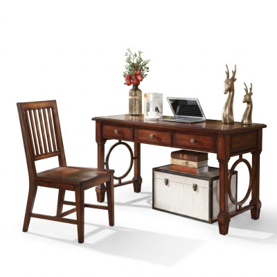 Conjunto completo de muebles de oficina para el hogar, oficina en casa, escritorio y armario.