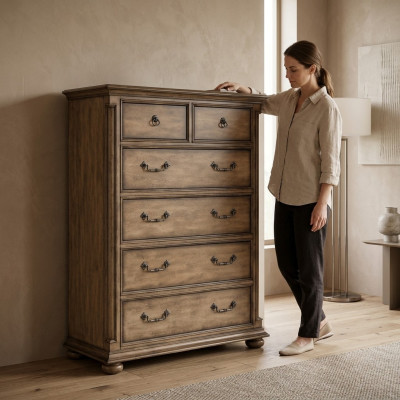 Armario Cómoda Diseño Mesa para TV Credenza Madera Real Buffet Cómodas Aparador