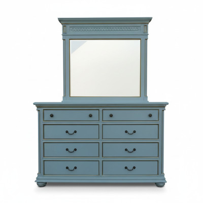 Estilo elegante Muebles dormitorio Cómoda Armario Credenza clásica con espejo