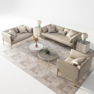 Sofá 3-2-1 diseño de asientos conjunto sofás sofás de cuero tapizados relax.