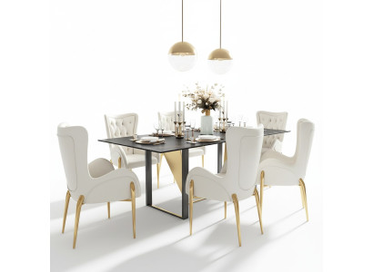 Comedor Chesterfield 1 silla conjunto tapizado sala de estar