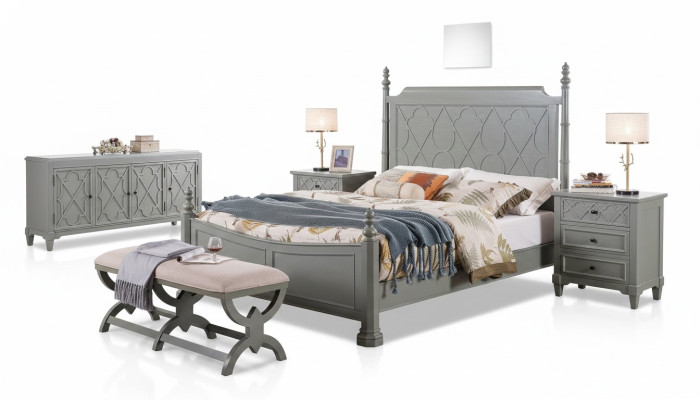 Clásico cama 2x mesita de noche 3 piezas. Dormitorio Set camas nuevo Lujo 150x200 Nuevo