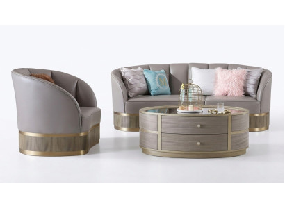 Sillón Diseñador Silla Tapizada Relax Tela Textil Cuero Salón Club Individual Nuevo