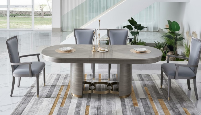 Silla Conjunto de diseño Asiento Acolchado Muebles de lujo Sillas de respaldo Silla de madera Comedor