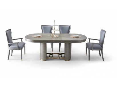 Silla Conjunto de diseño Asiento Acolchado Muebles de lujo Sillas de respaldo Silla de madera Comedor