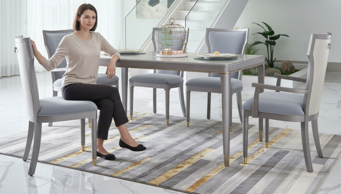 Silla acolchada de diseño de lujo para oficina, silla de comedor, muebles de madera de oficina.
