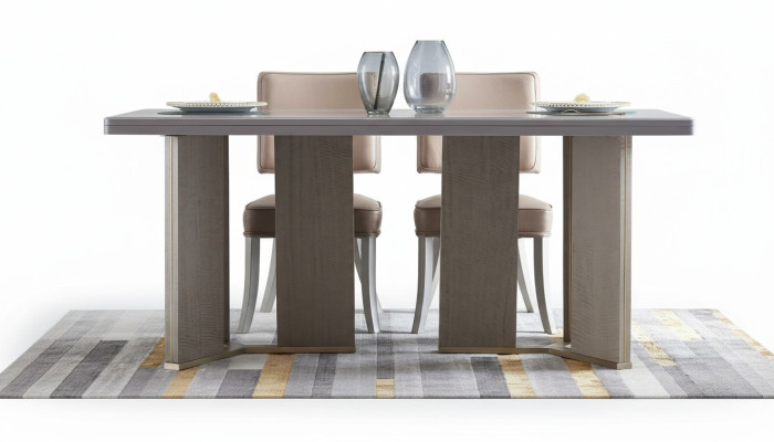 Mesa de comedor real Mesa de madera Mesa clásica Estilo moderno Nuevo comedor