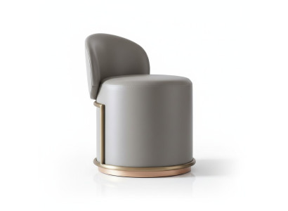 Taburete Diseño Tapizado Reposapiés Otomana Asiento Cuero Chaise Lounge Pufa