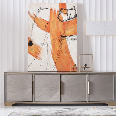 Cómoda Armario Alto Lado Tablero Bajo Cómodas Decoración Diseñador Exclusivo Lujo