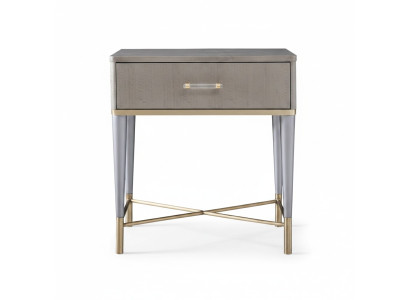 Consola de noche mesa auxiliar dormitorio metal consolas mesas brillantes