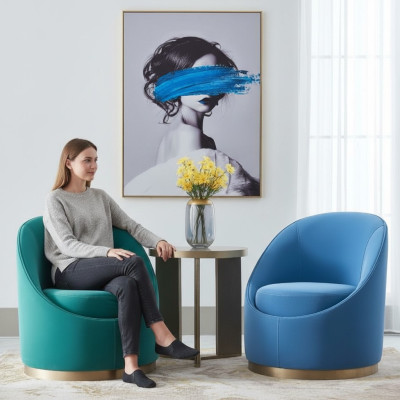 Sillón Sofá de televisión 1 plaza Sofá de tela en tela Sofás Sofás de diseño Mobiliario nuevo