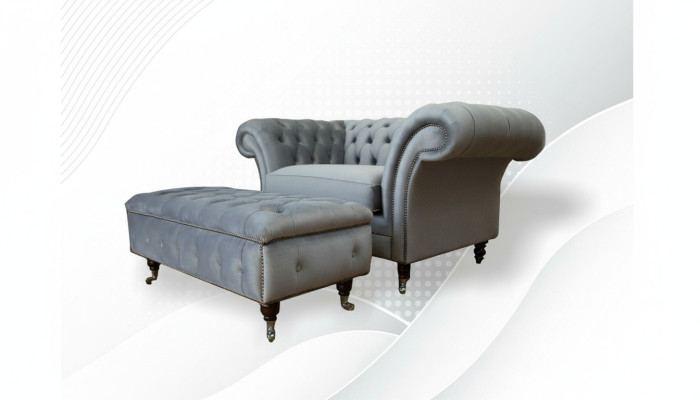 Diseño de tela para sofá Chesterfield, sillón individual, sofás acolchados de 1,5 plazas, salón, club, nuevo.