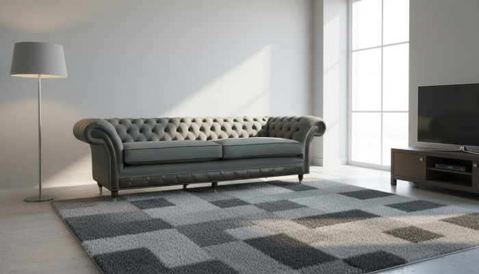 Muebles originales Chesterfield, sofá de 4 plazas, sofás tapizados, sofás.