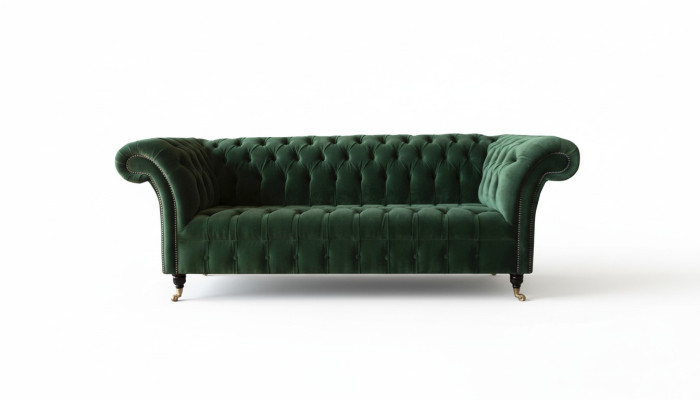 Chesterfield Sofá de 3 plazas Tapizado Asiento Sofá Conjunto de sofás Big_Couches