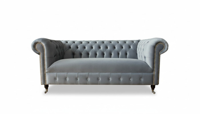 Sofá Chesterfield Sofá Tapizado Tela Cuero Textil Sofás Decoración Conjunto