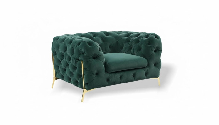 Chesterfield sillón de orejas sillón sofá 1 plaza sofá tapizado telas nuevos