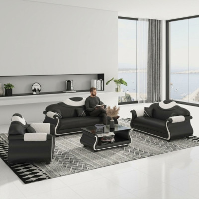 Conjunto de sofás de 3+2+1 plazas Muebles de sofá 3 piezas Sofá cama sofá Sofá acolchado