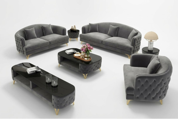 Lujo conjunto de sofás sofá tapizado set asiento sofá juegos 321 asiento 3 piezas.