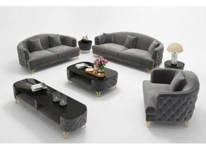Lujo conjunto de sofás sofá tapizado set asiento sofá juegos 321 asiento 3 piezas.