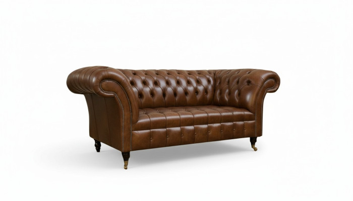 Sofá Chesterfield de 2 plazas Sofá tapizado de diseñador Sofá suite #325 Nuevo