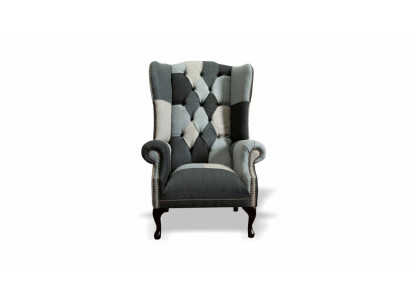 Lujo Asiento Clásico Chesterfield Sillón 1 Plaza Orejero Nuevo
