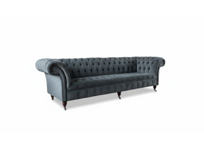 Chesterfield Sofá de cuero de lujo Diseño de sofá clásico Sofá de decoración.