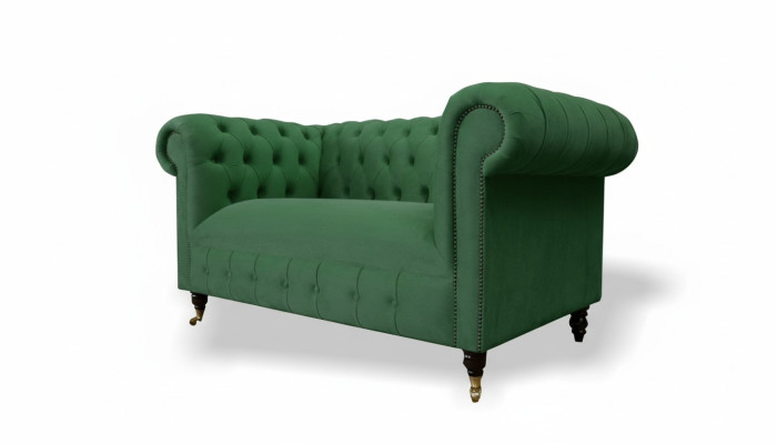Chesterfield sofá de dos plazas diseño Sofá Sofás tapizados en tela Textil