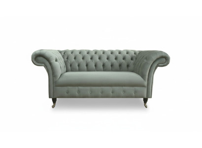 Sofá Chesterfield Sofá Sofás Tapizados Clásico 2 plazas Cuero Tela Textil Nuevo