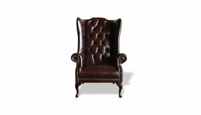 Chesterfield Sillón de orejas Sofás tapizados Estilo antiguo Silla Muebles clásicos