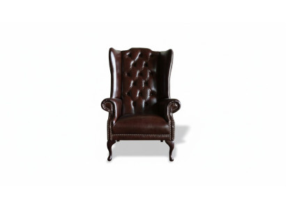 Chesterfield Sillón de orejas Sofás tapizados Estilo antiguo Silla Muebles clásicos