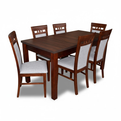 Mesa de comedor 6 sillas conjunto de comedor grupo de mobiliario mesa conjunto de asientos de 7 piezas.