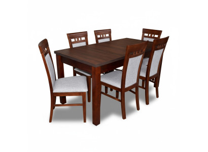 Mesa de comedor 6 sillas conjunto de comedor grupo de mobiliario mesa conjunto de asientos de 7 piezas.