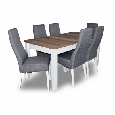 Mesa de comedor conjunto de mesa 6 x silla conjunto conjunto de mesa mesa de comedor grupo de comedor de 7 piezas