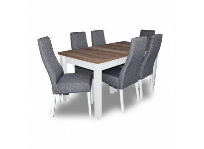 Mesa de comedor conjunto de mesa 6 x silla conjunto conjunto de mesa mesa de comedor grupo de comedor de 7 piezas
