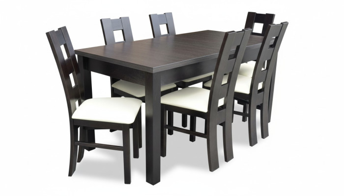 Diseño de comedor muebles grupo de sillas mesa 6 sillas con respaldo conjunto nuevo de 7 piezas.