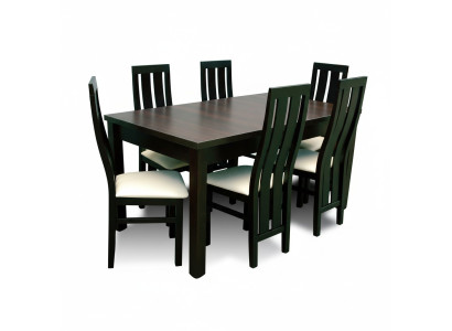 Mesa de comedor Conjunto completo de comedor 6 sillas Conjunto Grupo comedor Mesa de madera Mesas 7 piezas