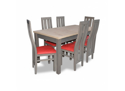Juego completo de mesa de comedor 6 sillas juego de comedor conjunto de comedor mesa mesas 7 piezas nuevo